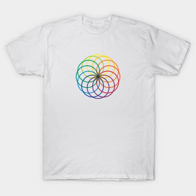 Color Rings T-Shirt by sombreroinc